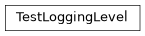 Inheritance diagram of TestLoggingLevel