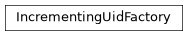 Inheritance diagram of IncrementingUidFactory